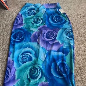 long rose skirt